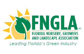 FNGLA logo with a sun and leaf graphic, and text reading "Florida Nursery, Growers and Landscape Association. Leading Florida's Green Industry.